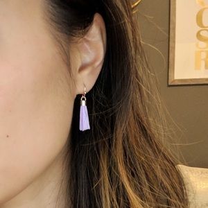 Fringe earrings made from Kendra Scott